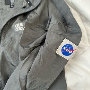 Adidas Gray Windbreaker Jacket